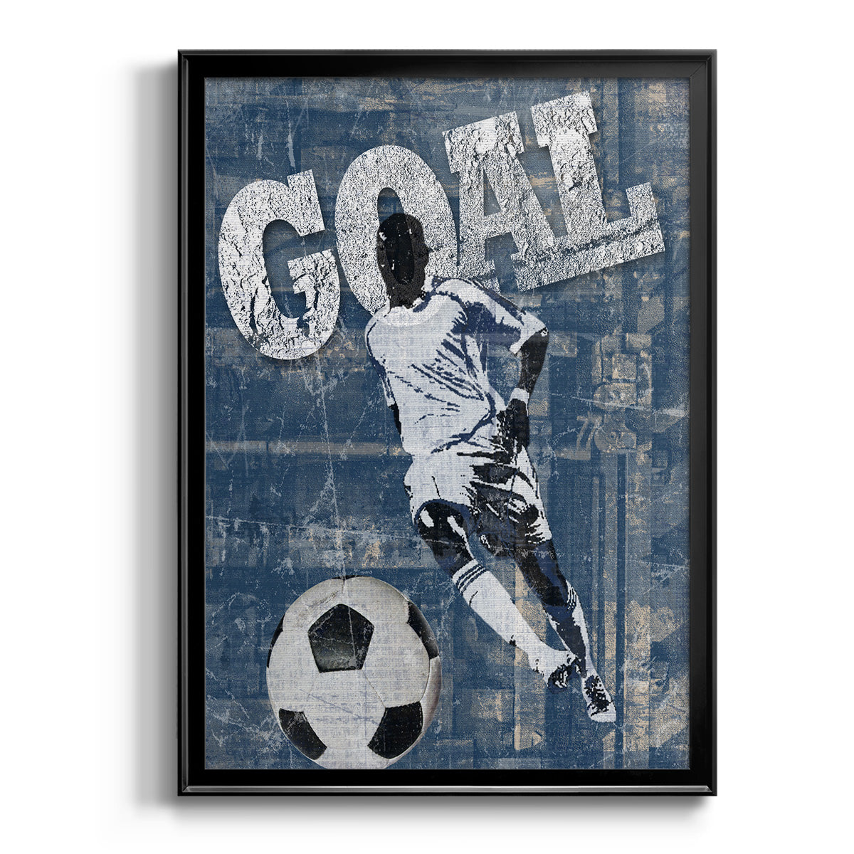 Goal Scorer - Modern Framed Canvas Print