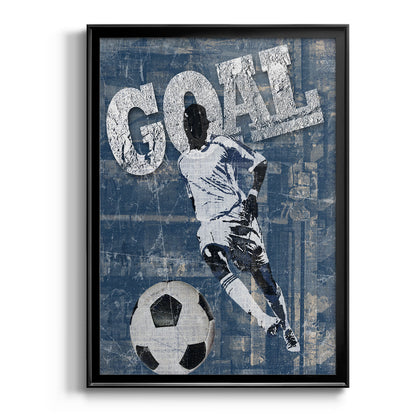 Goal Scorer - Modern Framed Canvas Print