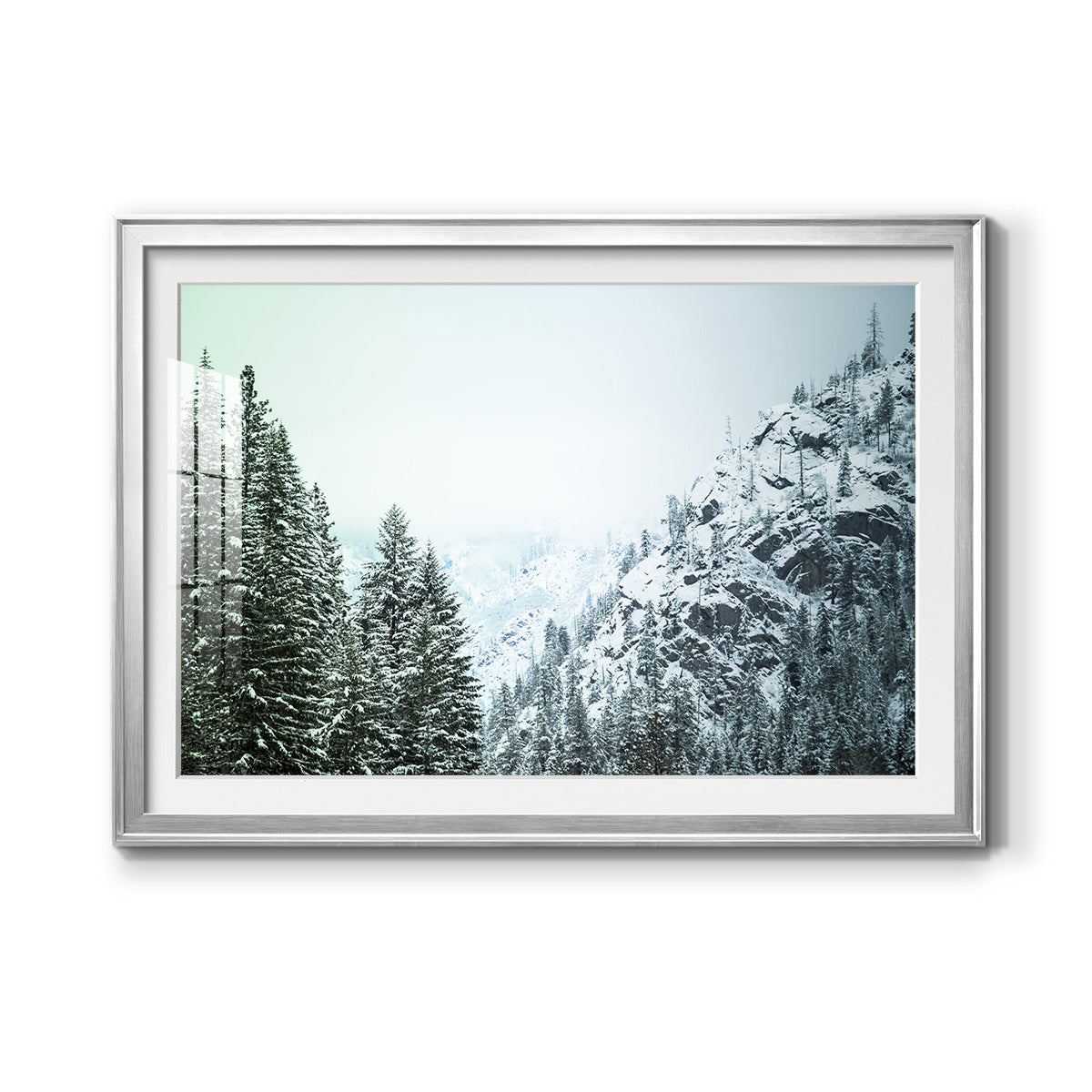 Snowfall in Cascadia II V1 - Modern Framed Art Print