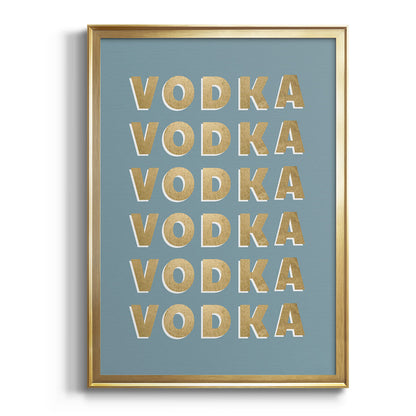 Vodka - Modern Framed Canvas Print