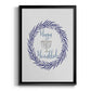 Hanukkah Wreath - Modern Framed Canvas Print