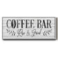 Coffee Bar - Floater Framed Canvas Print