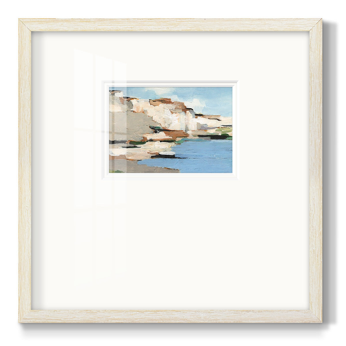 White Rock Cliffs I Premium Framed Print Double Matboard