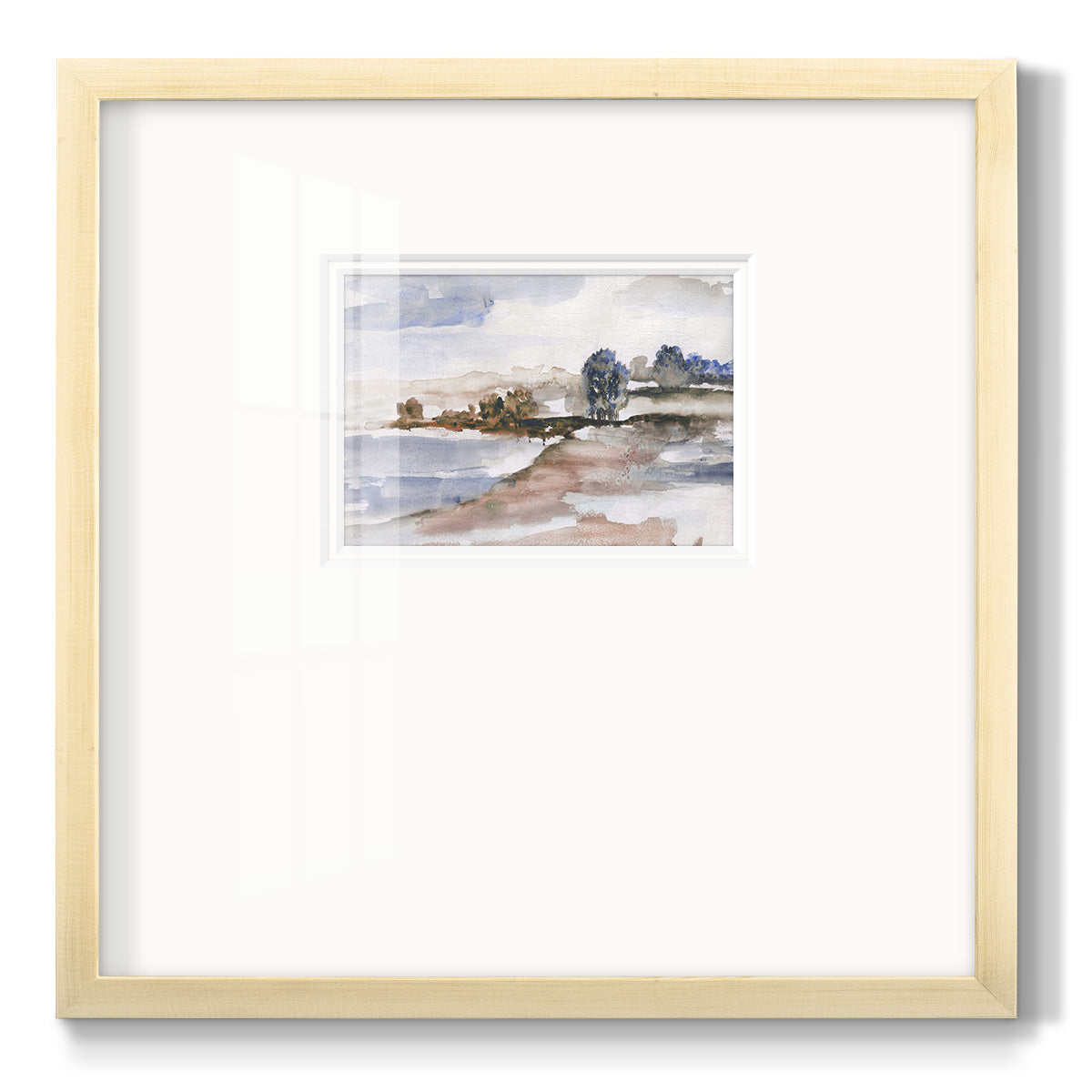 Mountain Cove - Double Matboard Framed Print
