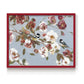 Chickadees and Blossoms II - Restickable Framed Art Print