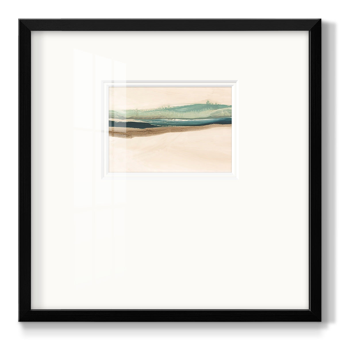 Layered Horizon II - Double Matboard Framed Print