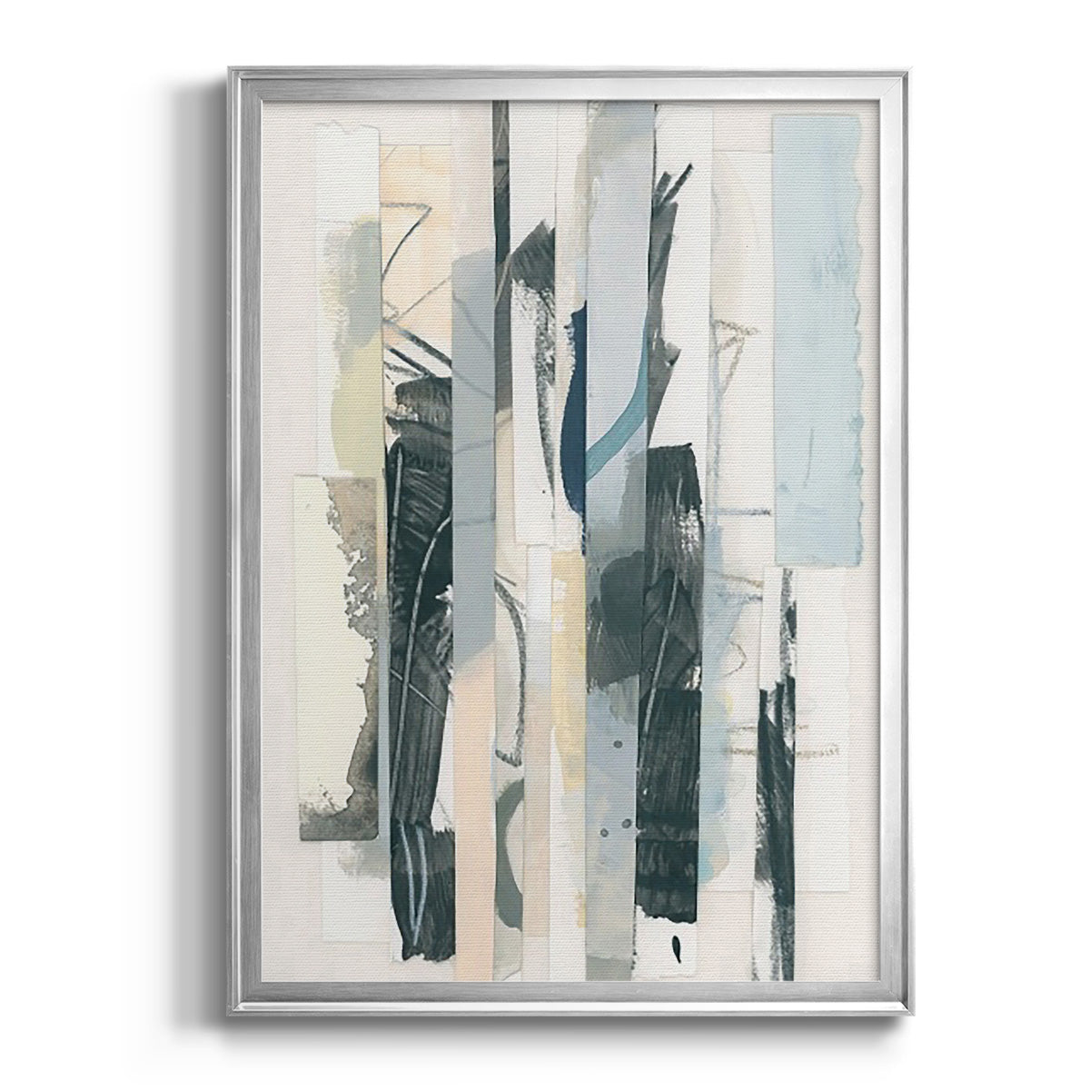 Paper Strata I - Modern Framed Canvas Print