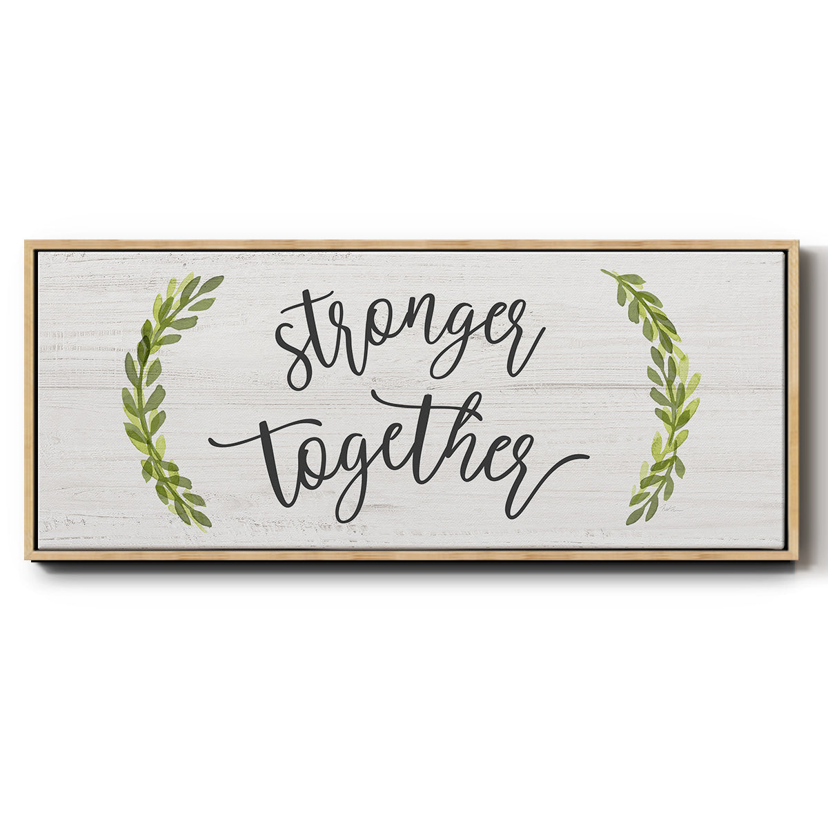 Stronger Together - Floater Framed Canvas Print
