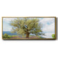 Olive Tree and Lavender - Floater Framed Canvas Print