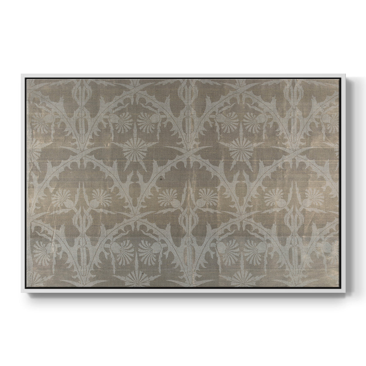 Vintage Abstract Print XIII - Floater Framed Canvas Print