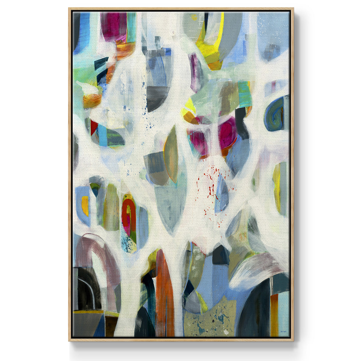 Interaction - Framed Premium Gallery Wrapped Canvas L Frame - Ready to Hang