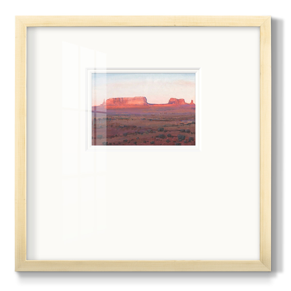 Red Rocks at Dusk I - Double Matboard Framed Print