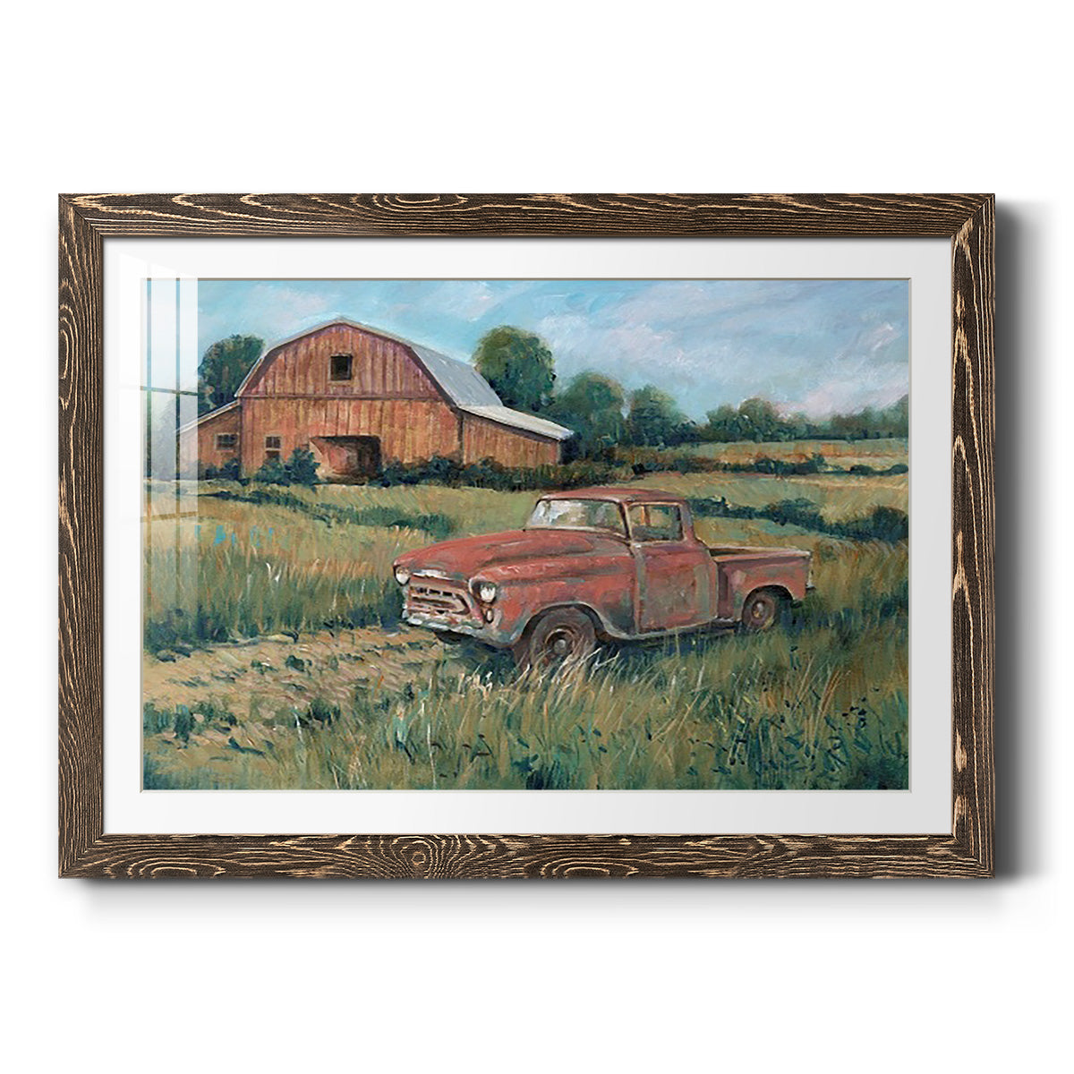 Rusting Away I - Barnwood Framed Art Print