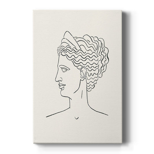 Greek Busts III Premium Gallery Wrapped Canvas - Ready to Hang