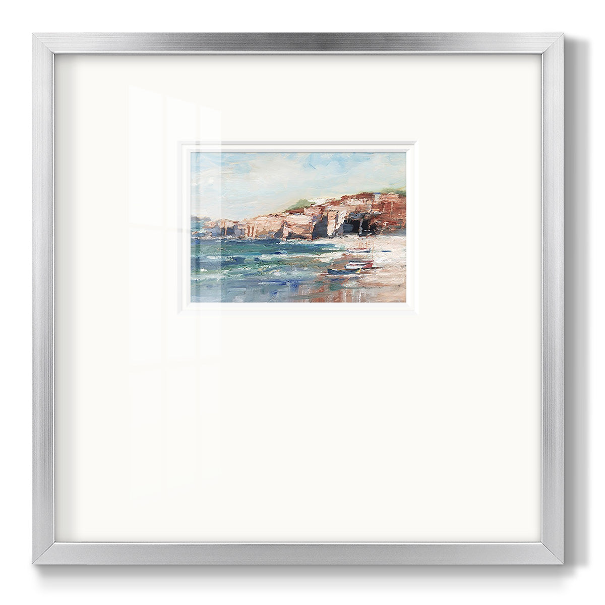 Sea Cliff Study II - Double Matboard Framed Print