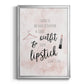 Outfit and Lipstick - Modern Framed Canvas Print
