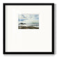 Abstract Rigid Coast Landscape - Double Matboard Framed Print