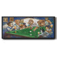 Pool Dogs - Floater Framed Canvas Print