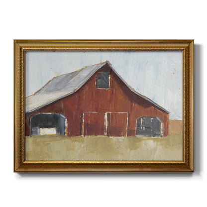 Rustic Red Barn I Premium Framed Canvas- Ready to Hang