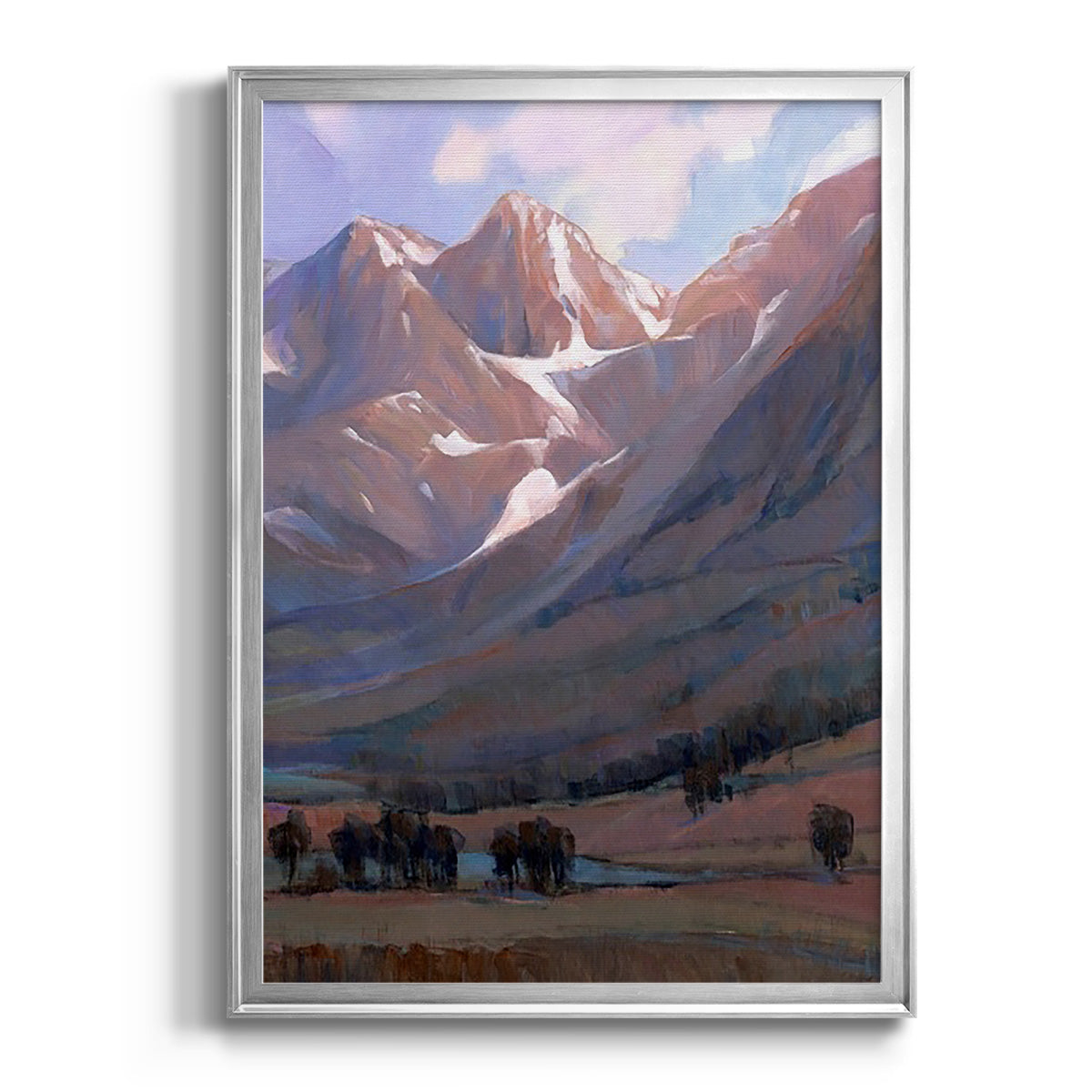 Epic II - Modern Framed Canvas Print