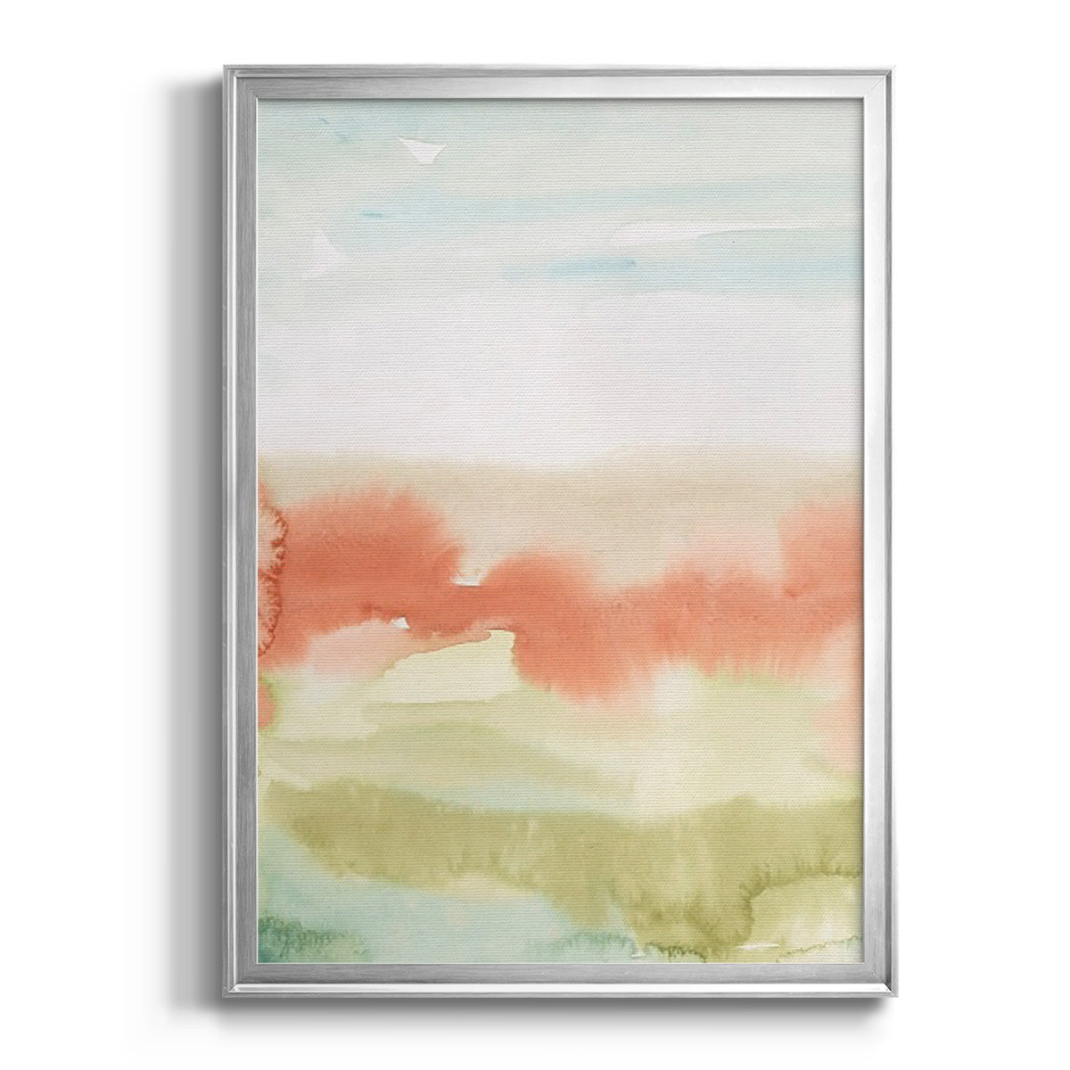 Blushing Sunrise I - Modern Framed Canvas Print