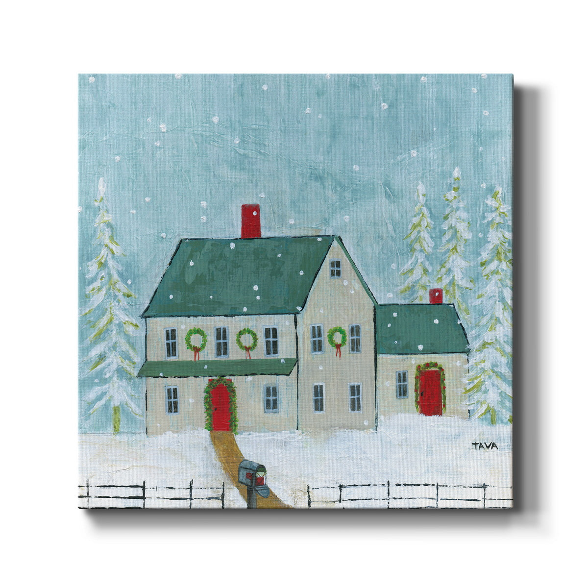 Home For Christmas-Premium Gallery Wrapped Canvas - Ready to Hang