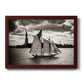 The Clipper & the Liberty Premium Framed Canvas- Ready to Hang