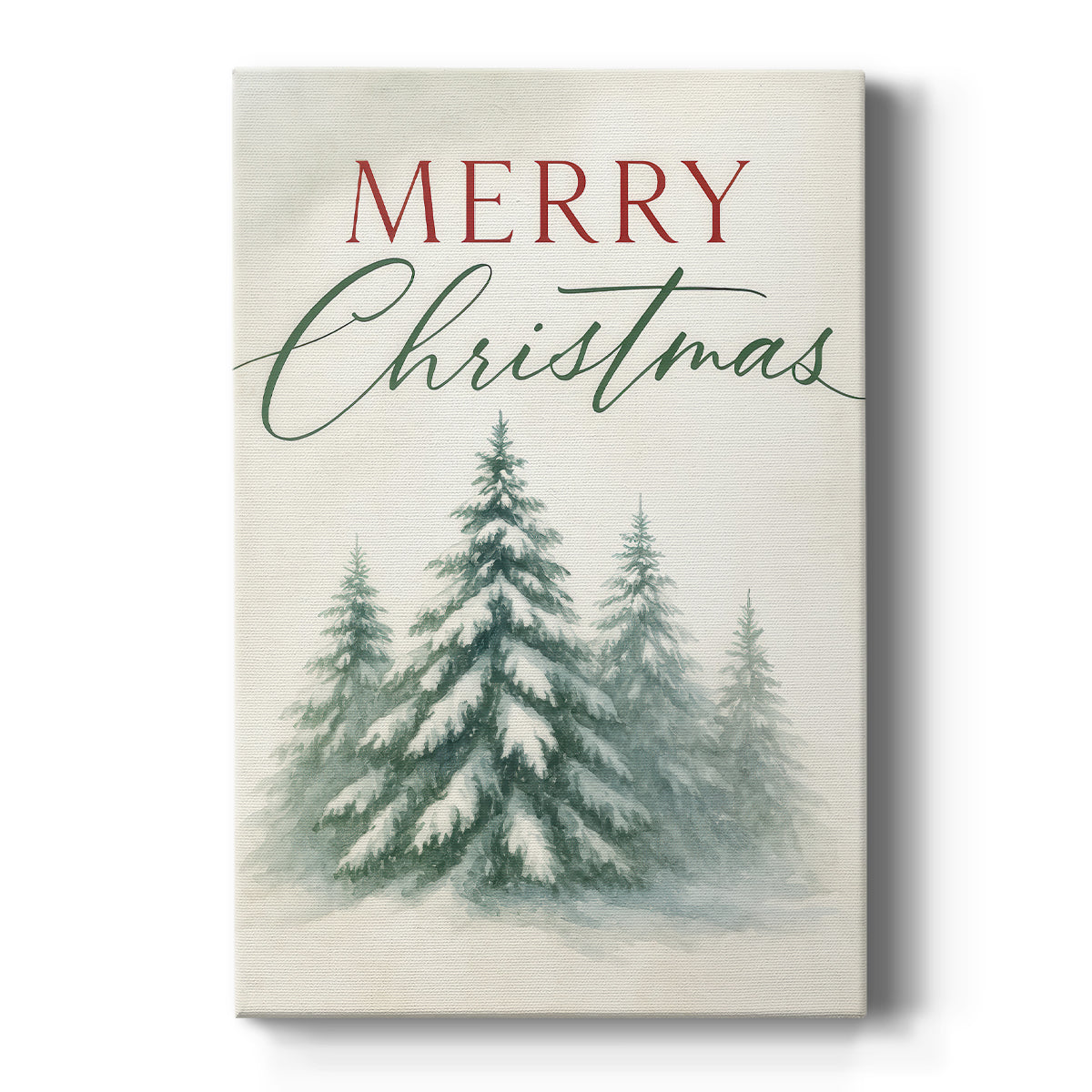 Night of Frostlit Pines - Canvas Art Print