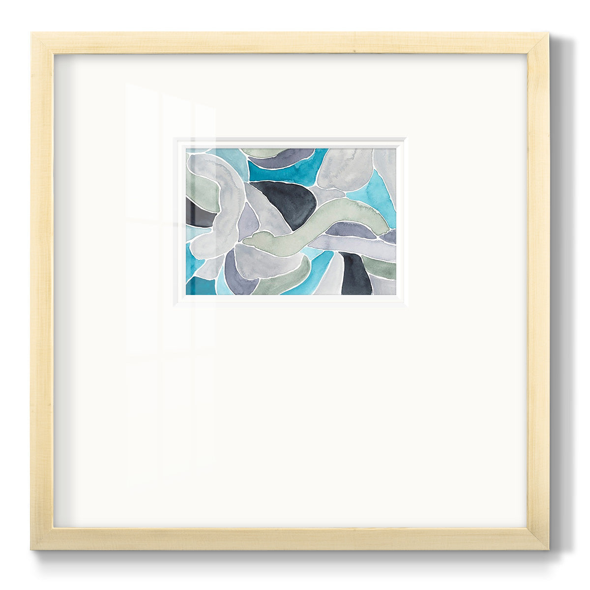 Subtle Billows II Premium Framed Print Double Matboard