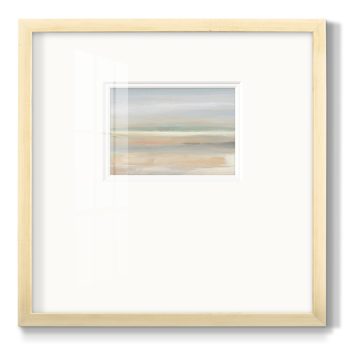 Soft Far Field - Double Matboard Framed Print