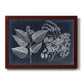 Foliage on Navy III Premium Framed Canvas- Ready to Hang