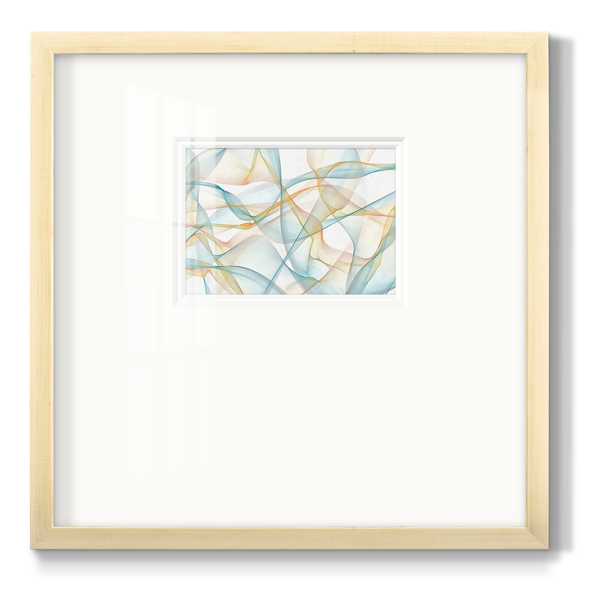 Curves and Waves VI - Double Matboard Framed Print