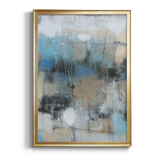 In the Moment I - Modern Framed Canvas Print