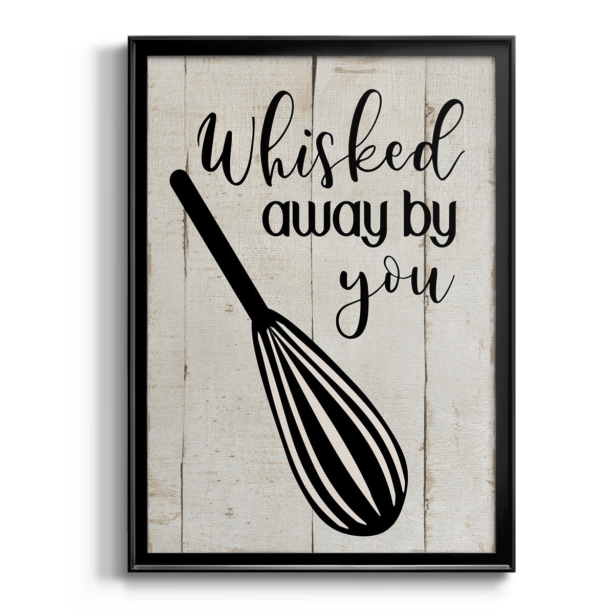 Whisked Away - Modern Framed Canvas Print