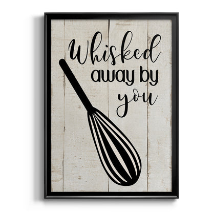 Whisked Away - Modern Framed Canvas Print