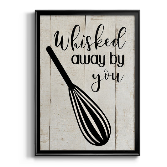 Whisked Away - Modern Framed Canvas Print
