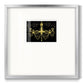 Golden Chandelier - Double Matboard Framed Print