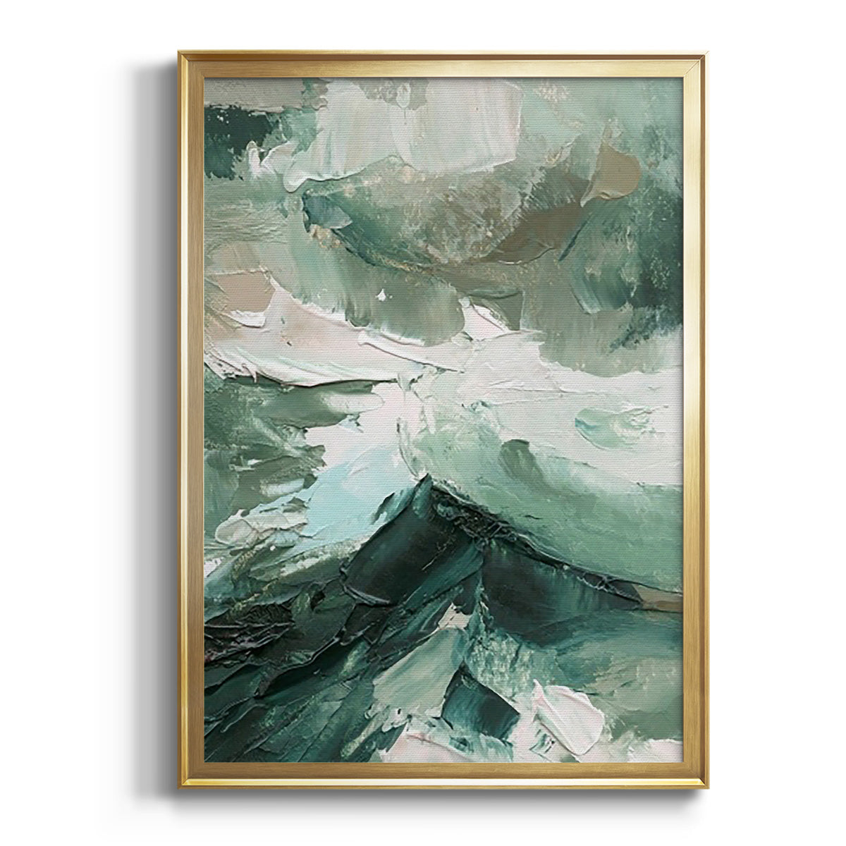 Crashing II - Modern Framed Canvas Print