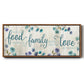 Food Family Love - Floater Framed Canvas Print