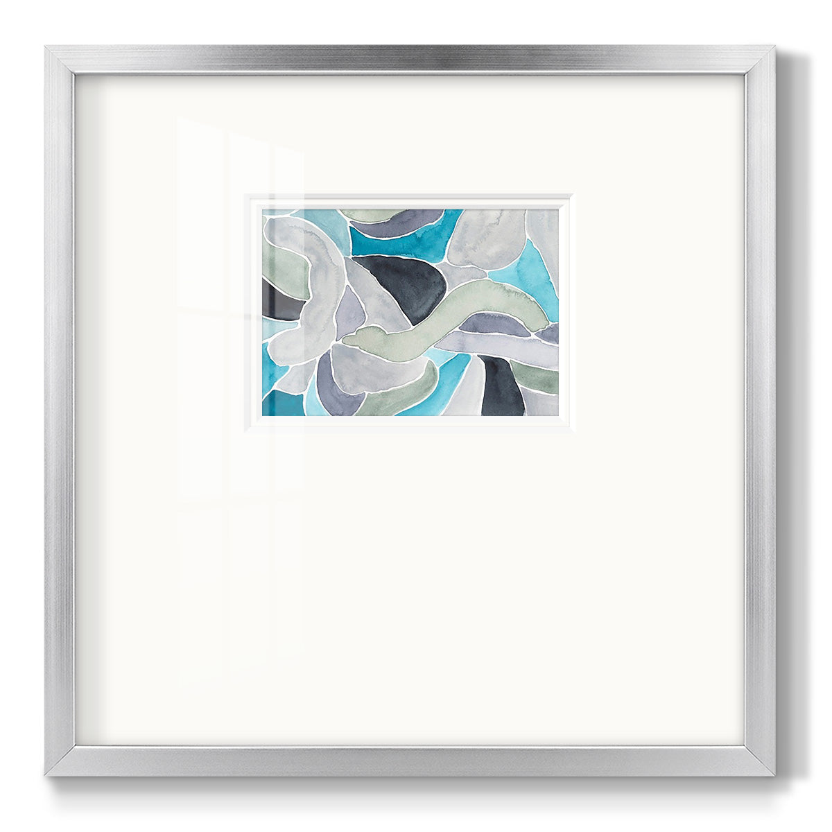 Subtle Billows II - Double Matboard Framed Print