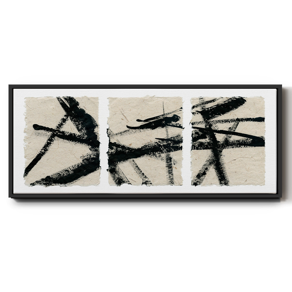 Got Our Lines Crossed - Floater Framed Canvas Print