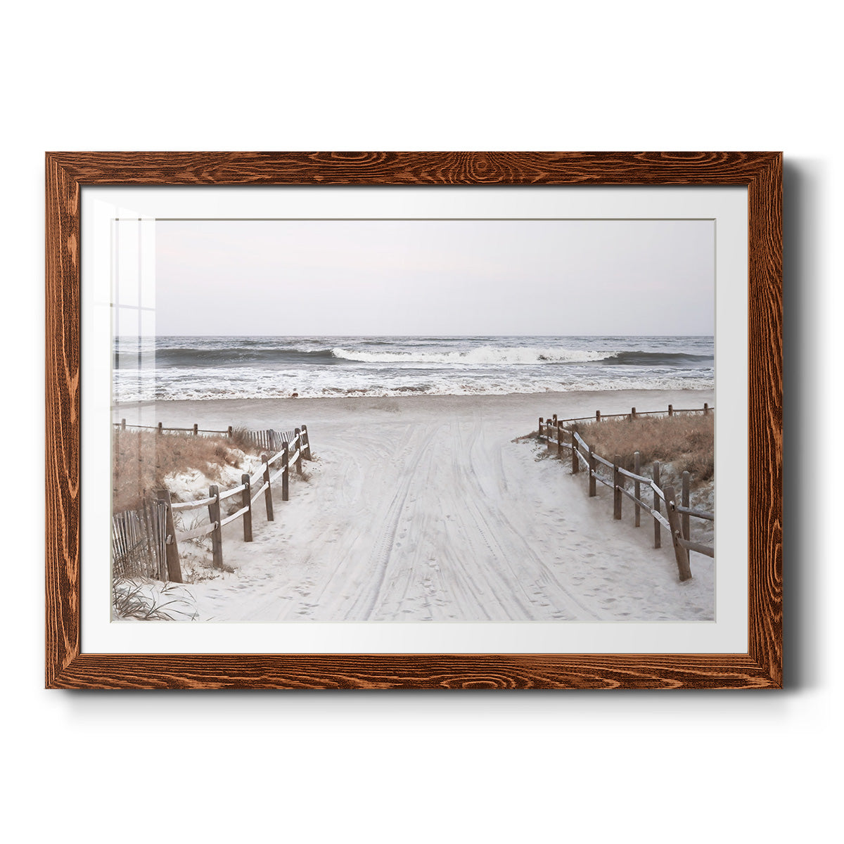 OBX Path - Barnwood Framed Art Print