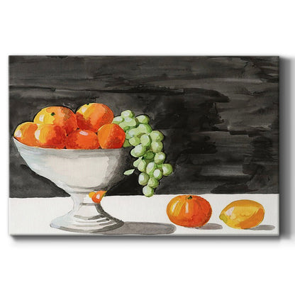 Watercolor Fruit Bowl II - Canvas Art Print