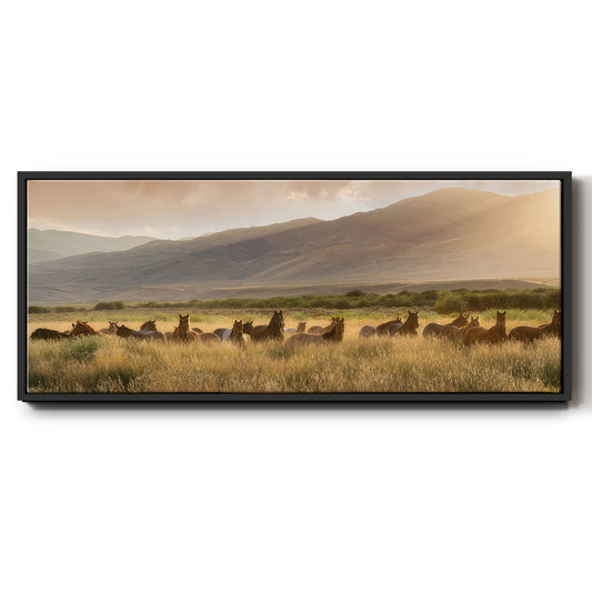 Wild and Free I - Floater Framed Canvas Print
