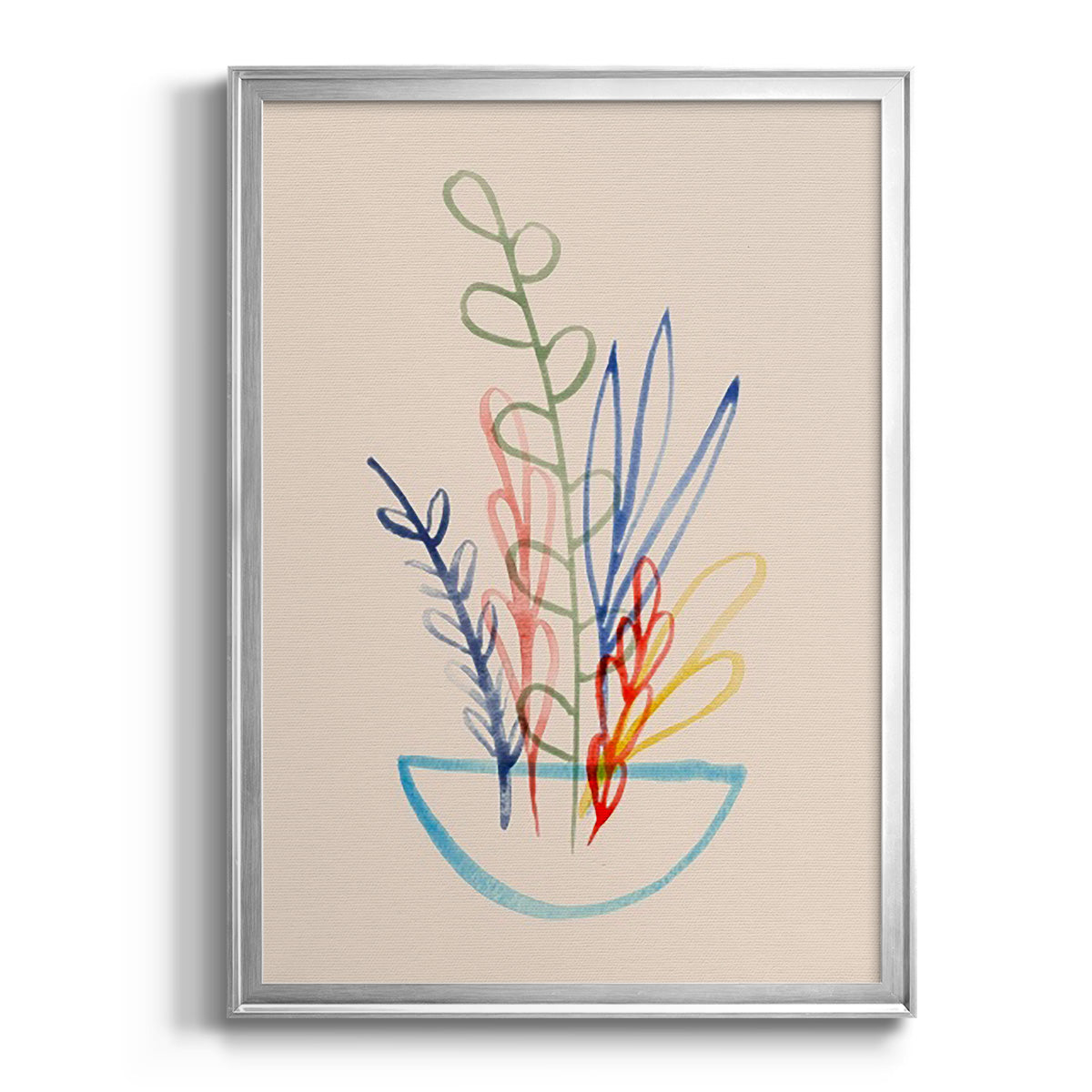 Fun Bunch I - Modern Framed Canvas Print