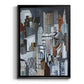 Western Metropolis - Modern Framed Canvas Print