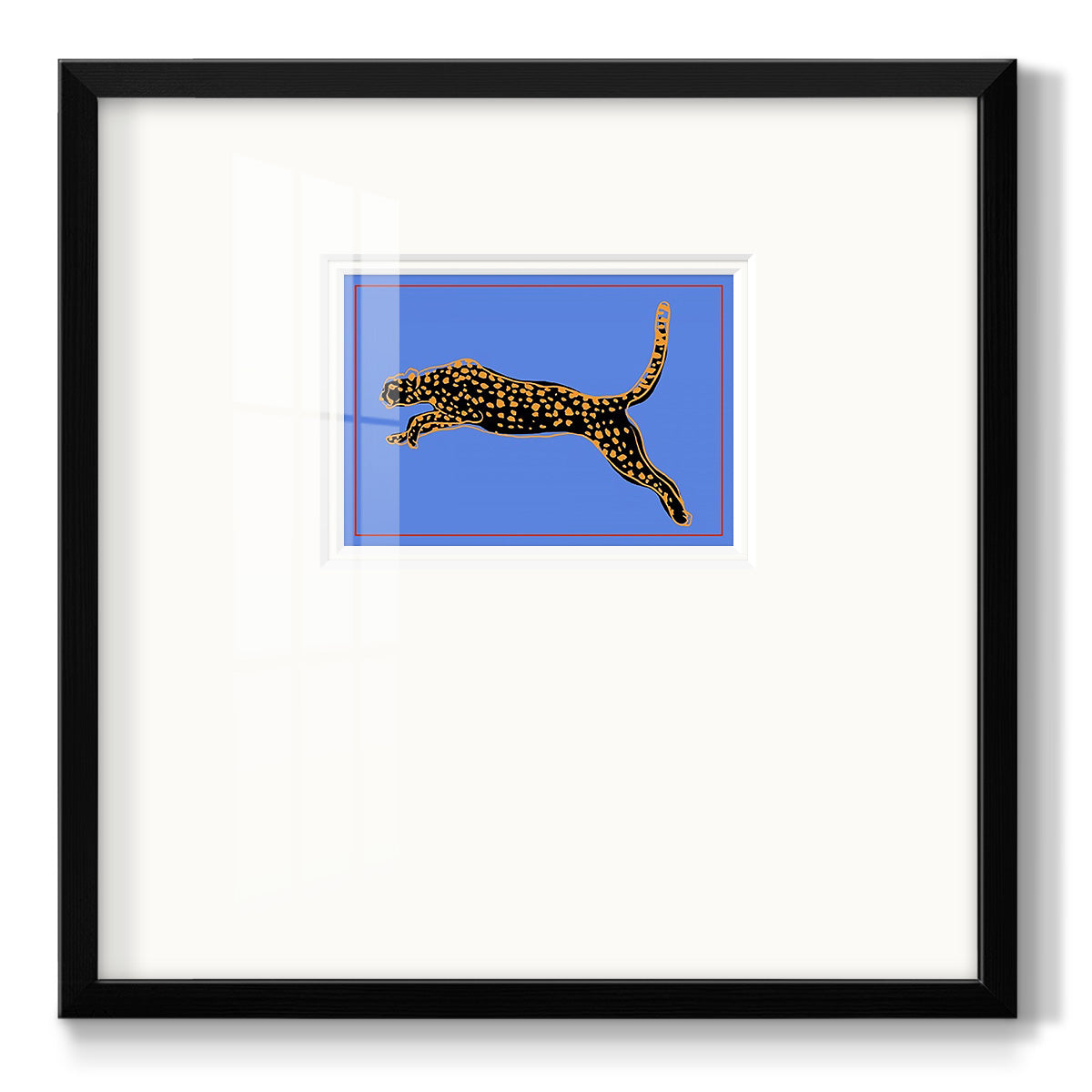 The Wild Leopard I - Double Matboard Framed Print