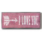 I Love You - Floater Framed Canvas Print