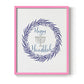 Hanukkah Wreath - Restickable Framed Art Print