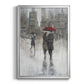 Rain in The City II - Modern Framed Canvas Print